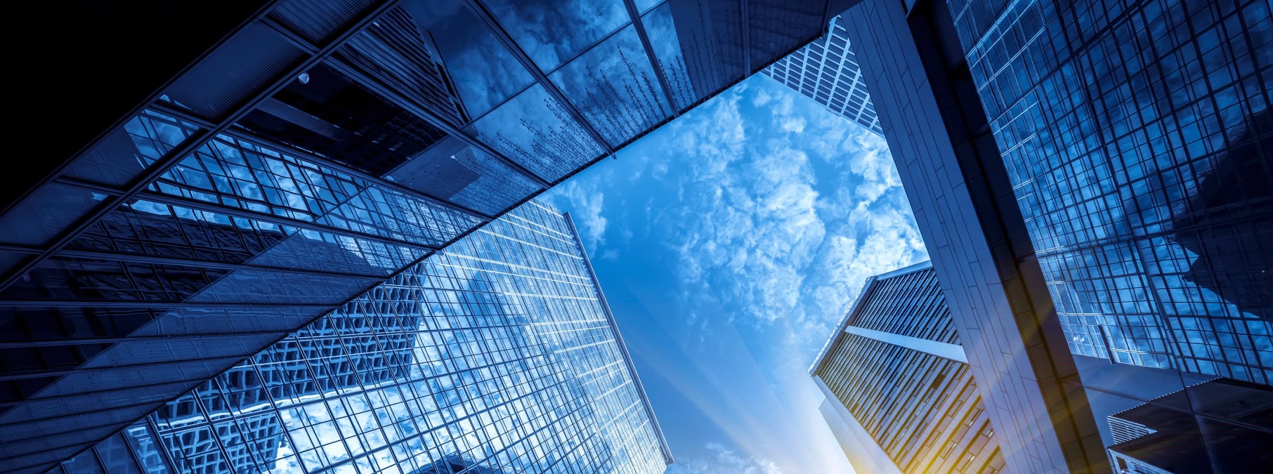 Skyscrapers picture that is pointing to the sky in New York